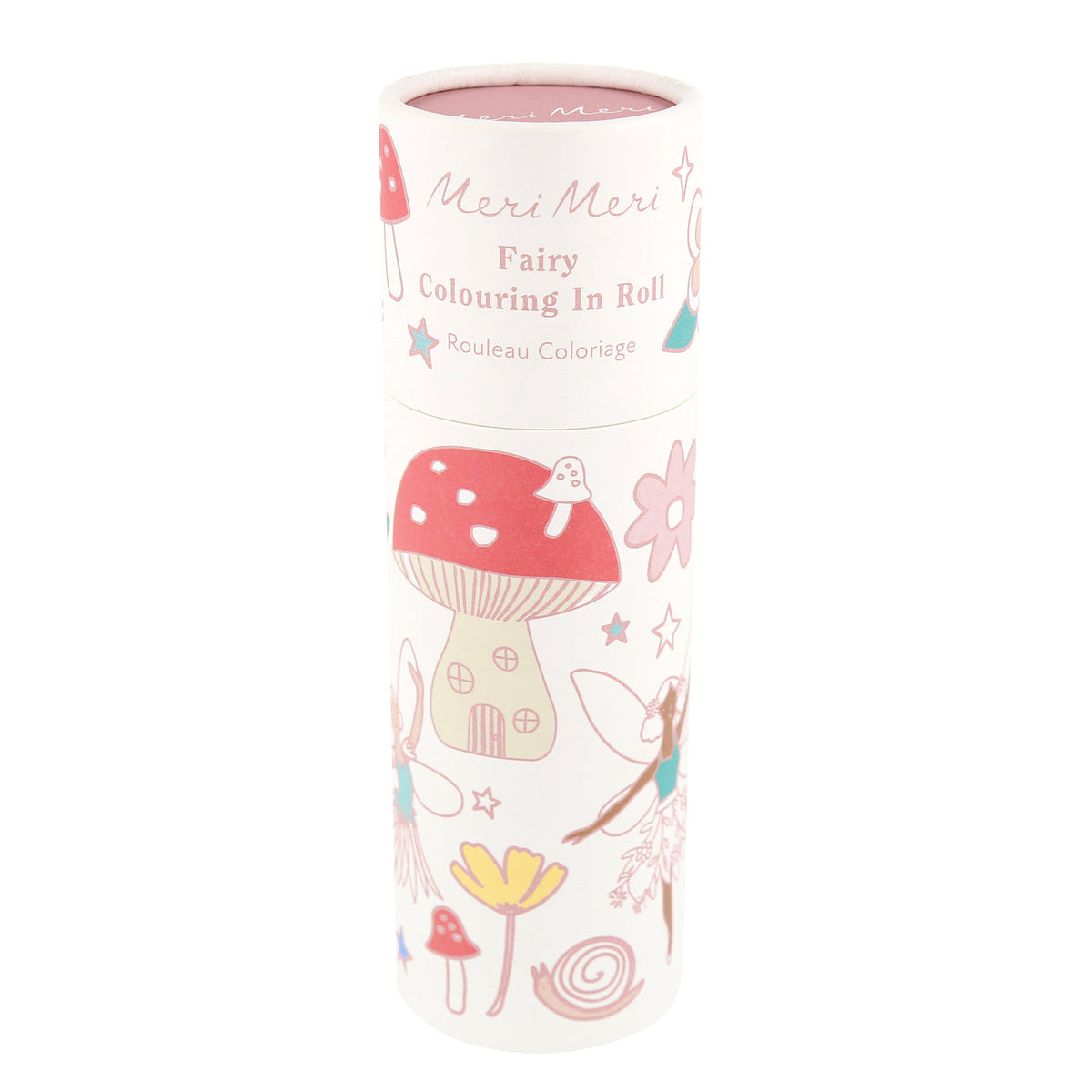 Meri Meri fairy coloring in roll packaging on a white background