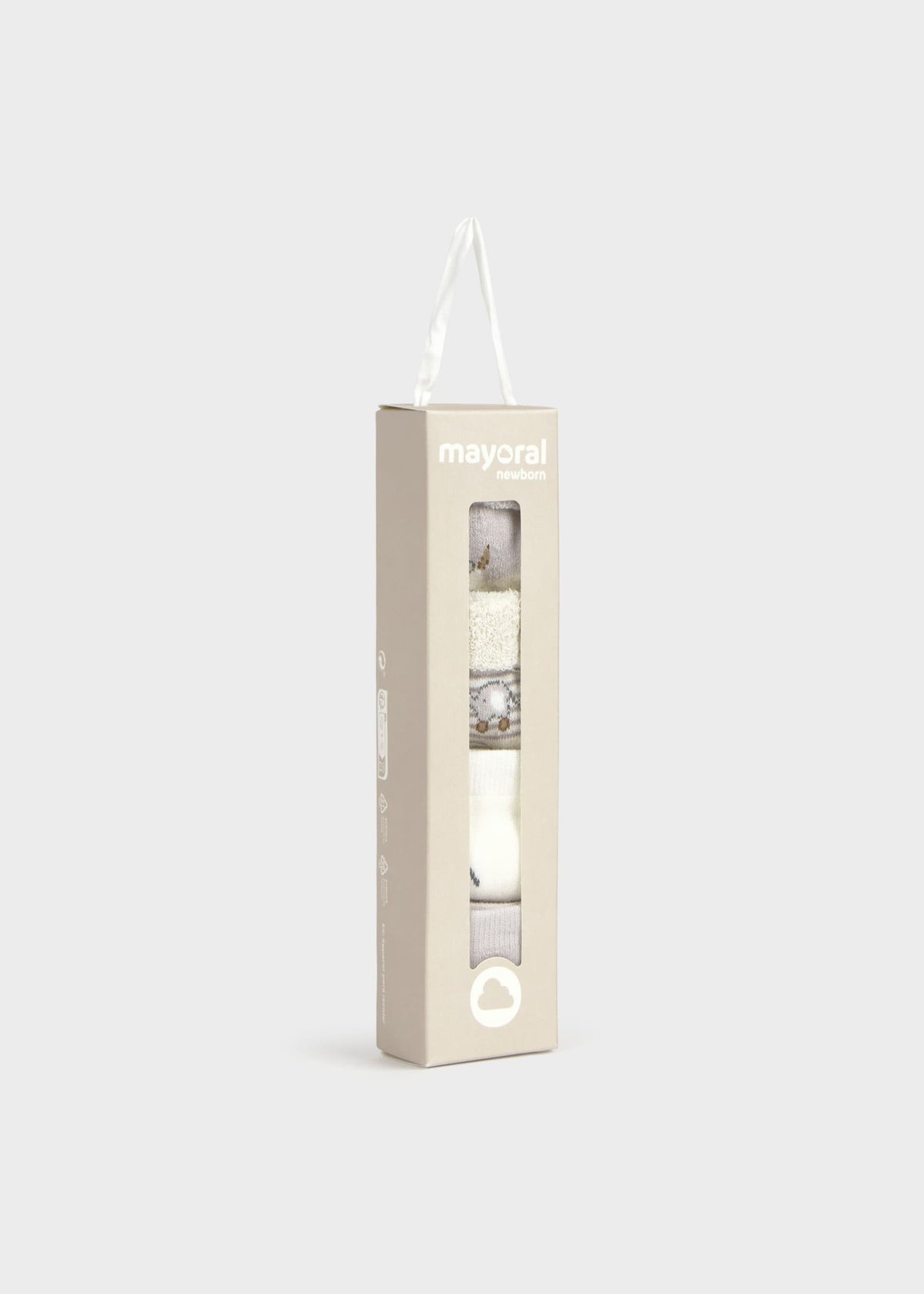 Mayoral packaging with a product inside on a white background