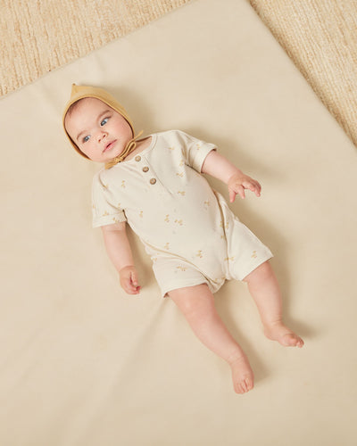 Short Sleeve One-Piece - Ivory Ducks by Quincy Mae