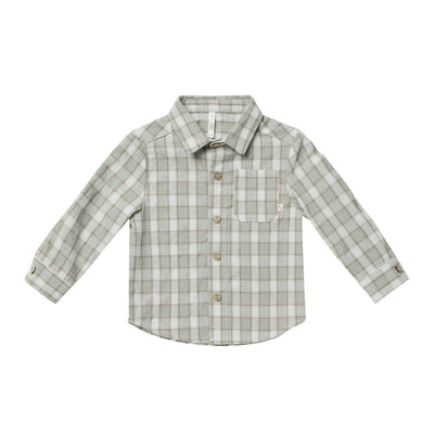 Collared Shirt - Pewter Plaid by Rylee + Cru FINAL SALE