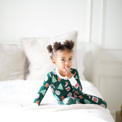 Evergreen Cookies Bamboo 2 Piece Pajamas by Peregrine FINAL SALE