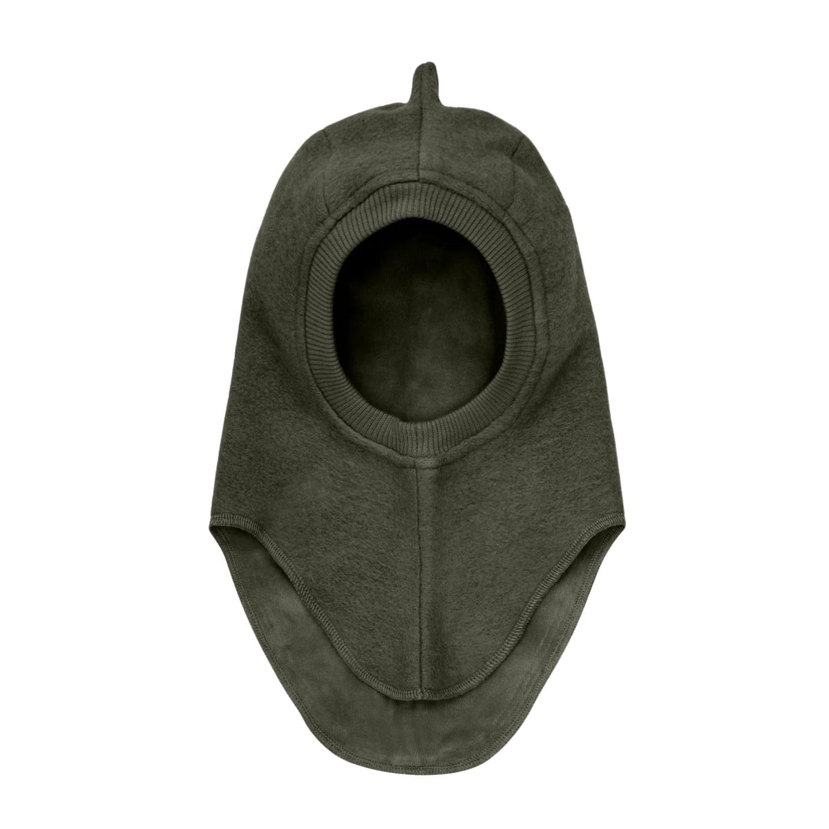 Dark gray hooded balaclava on a white background