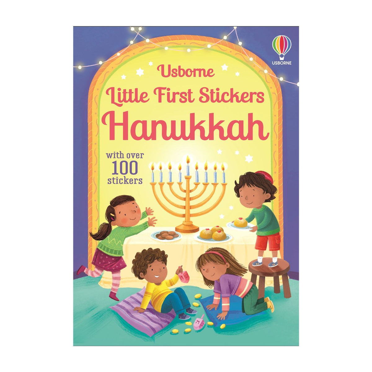 Usborne Little First Stickers Hanukkah with festive illustration on cover