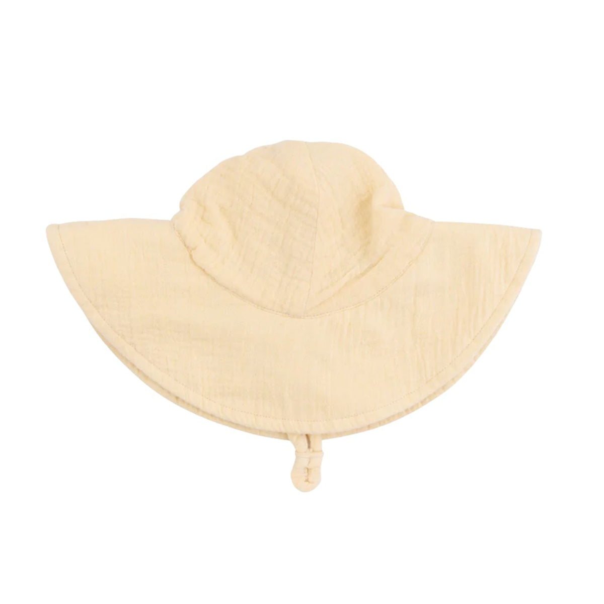 Beige sun hat on a white background