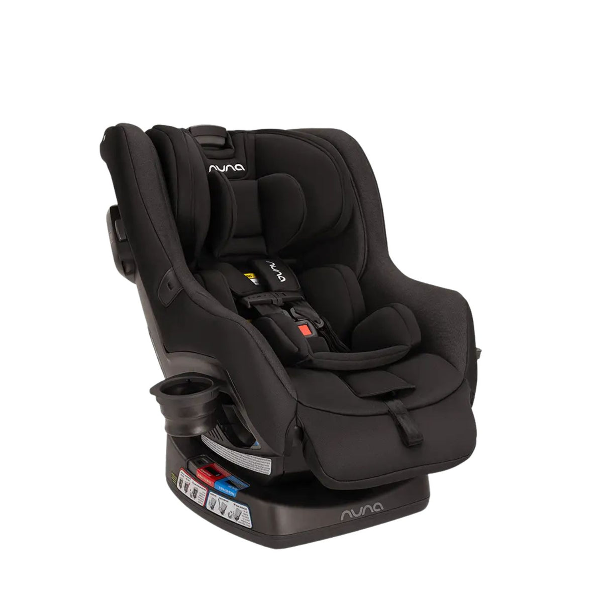 Black Nuna car seat on a white background