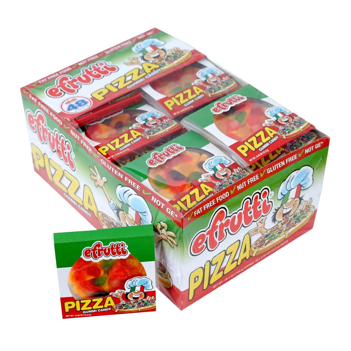 A box of etFutti Pizza Gluten Free Pretzels, shown with a large multi-pack display box and a single smaller package in front, on a plain white background.