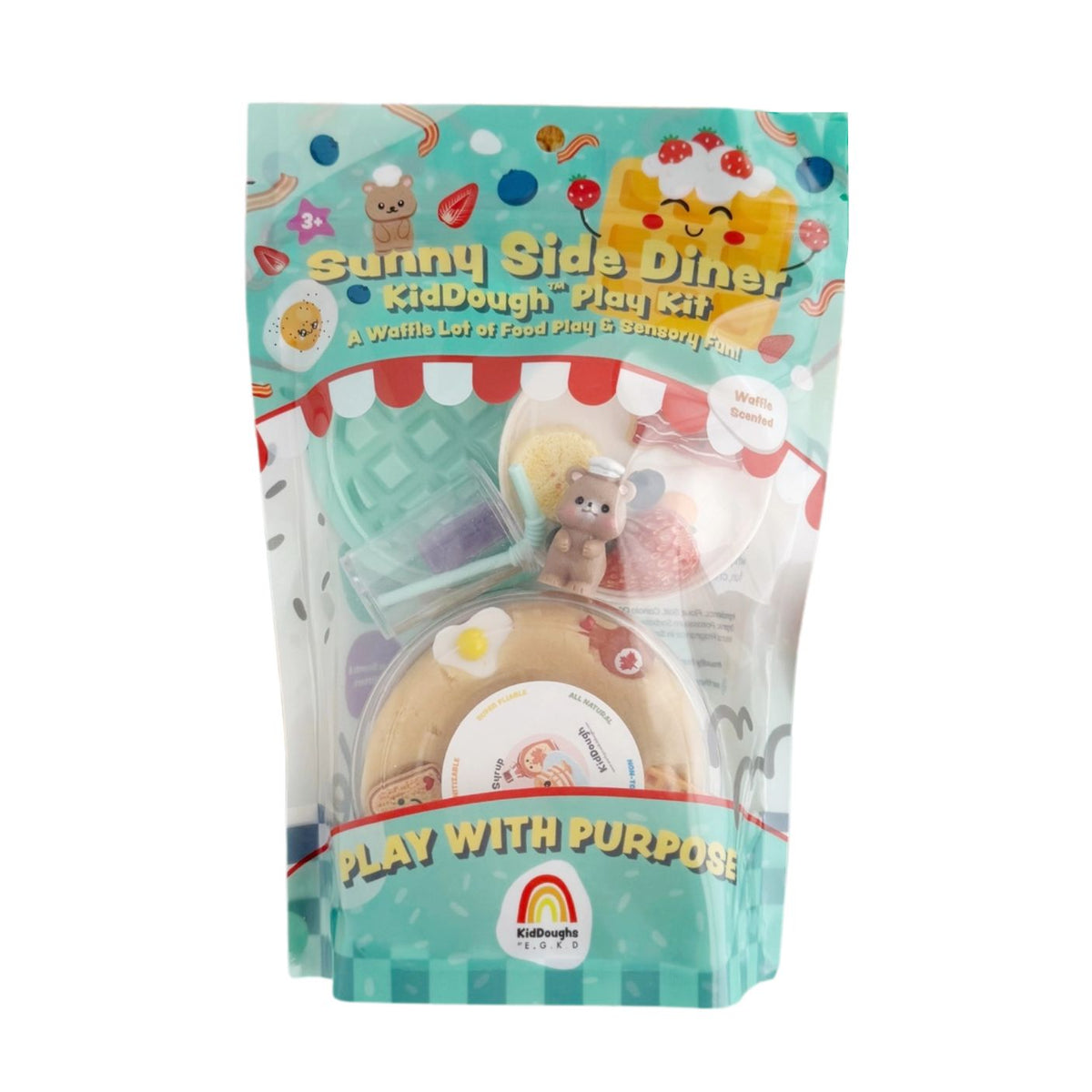 Sunny Side Diner Kiddough Play Kit packaging on a white background