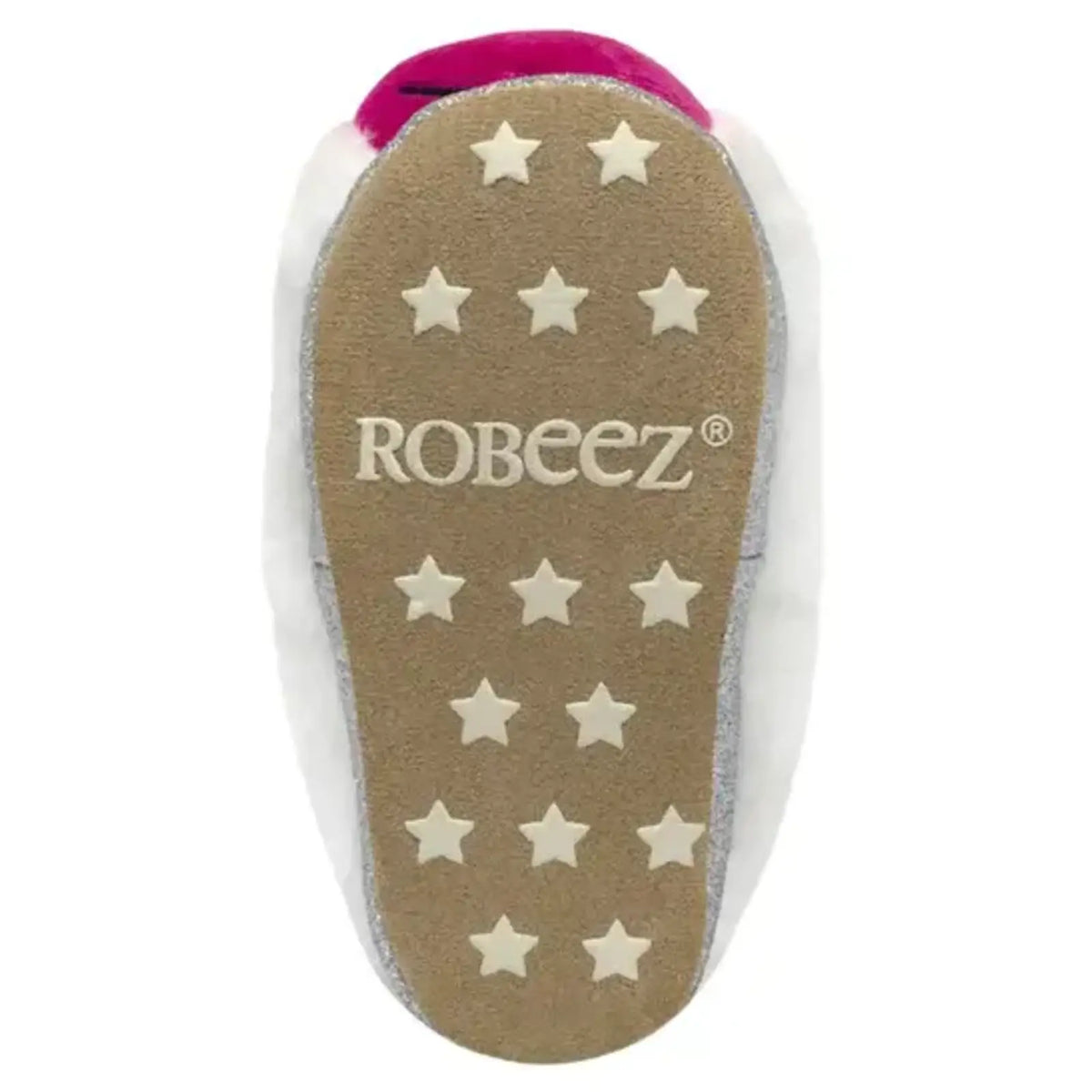 Robeez insole with star pattern on a white background