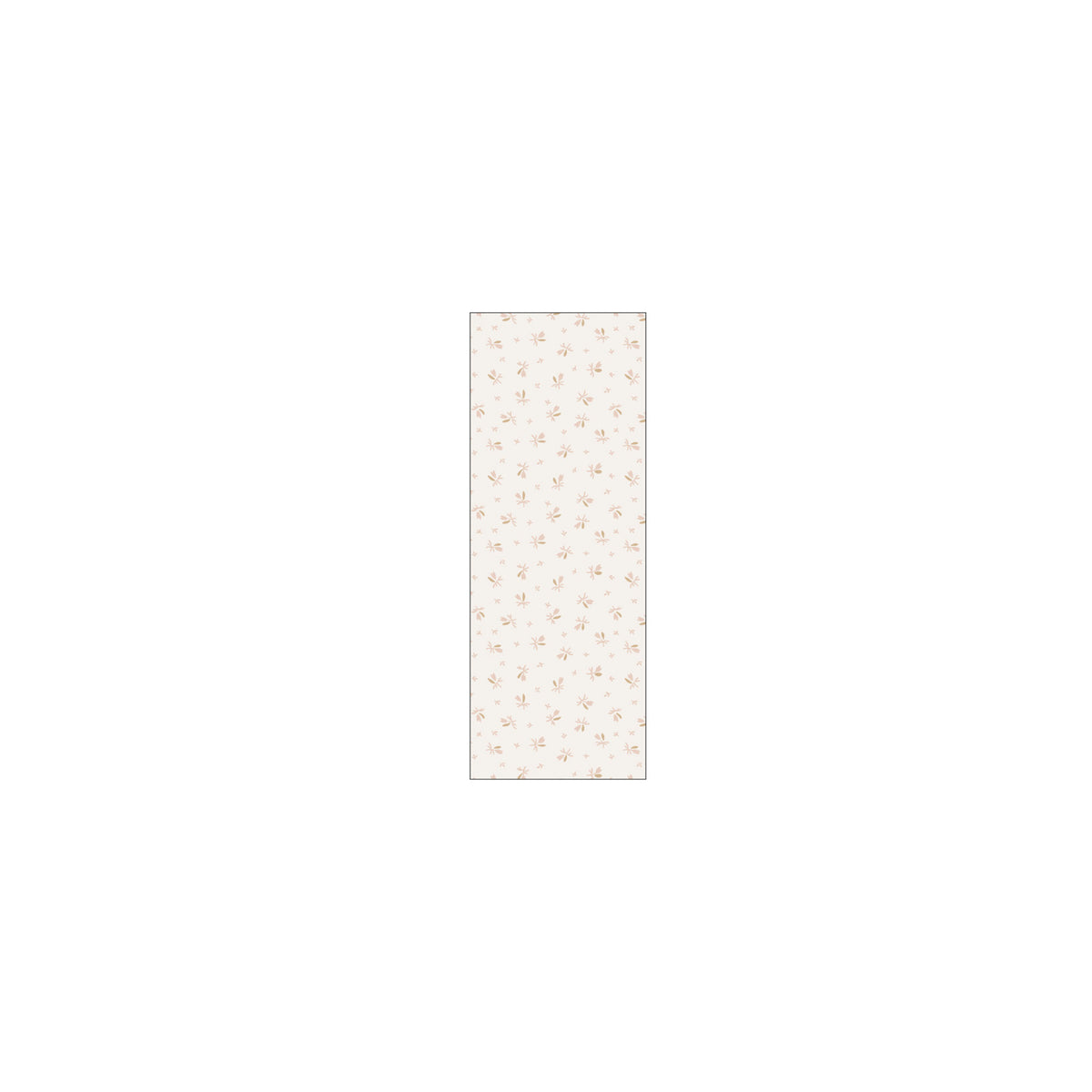 Rectangular area rug with a subtle pattern on a white background