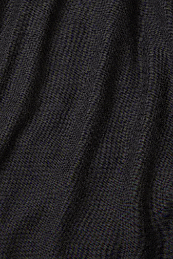 Close-up of black fabric with folds