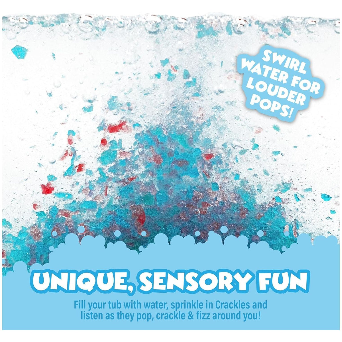 Colorful sprinkles with 'Safe & Nontoxic' and 'Fragrance-Free' text on a white background.