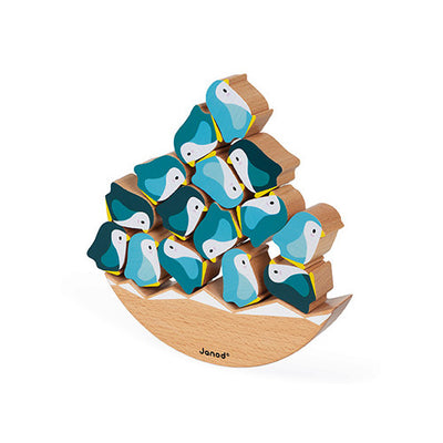 Penguin Rocker Wooden Game by Janod