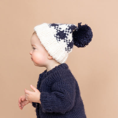 Buffalo Check Hand Knit Hat - Red by The Blueberry Hill Accessories The Blueberry Hill   