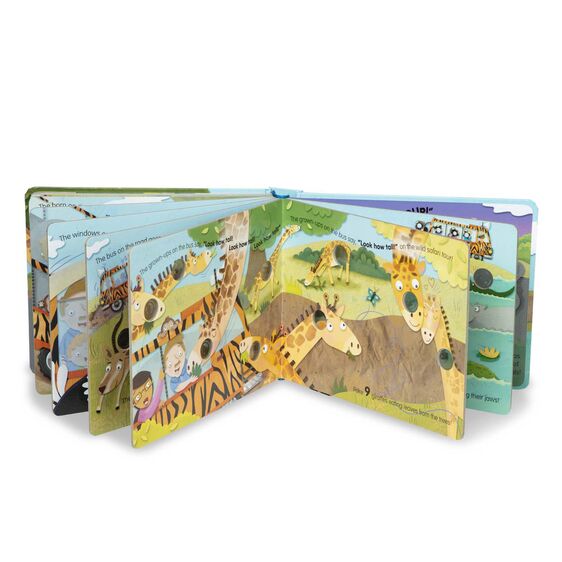 Poke-A-Dot Book - The Wheels on the Bus Wild Safari Books Melissa + Doug