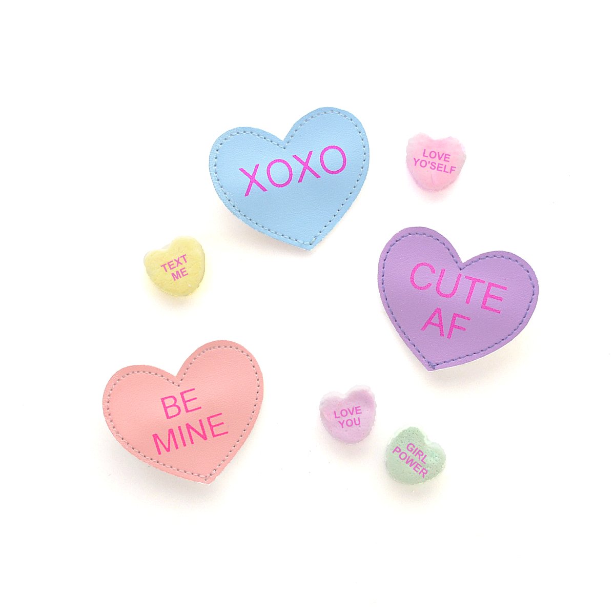 Conversation Heart Clip by Hello Shiso Accessories Hello Shiso