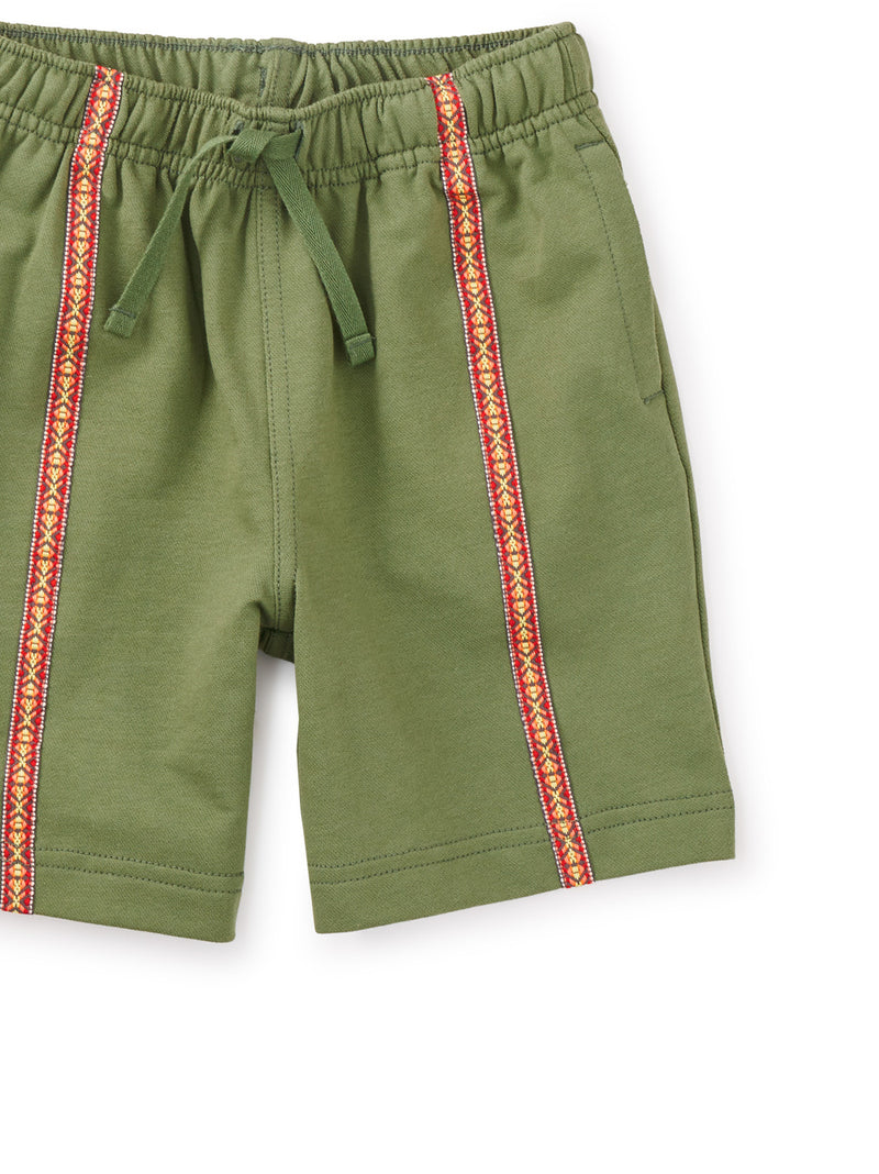 Twill Tape Detail Shorts - Stem by Tea Collection FINAL SALE