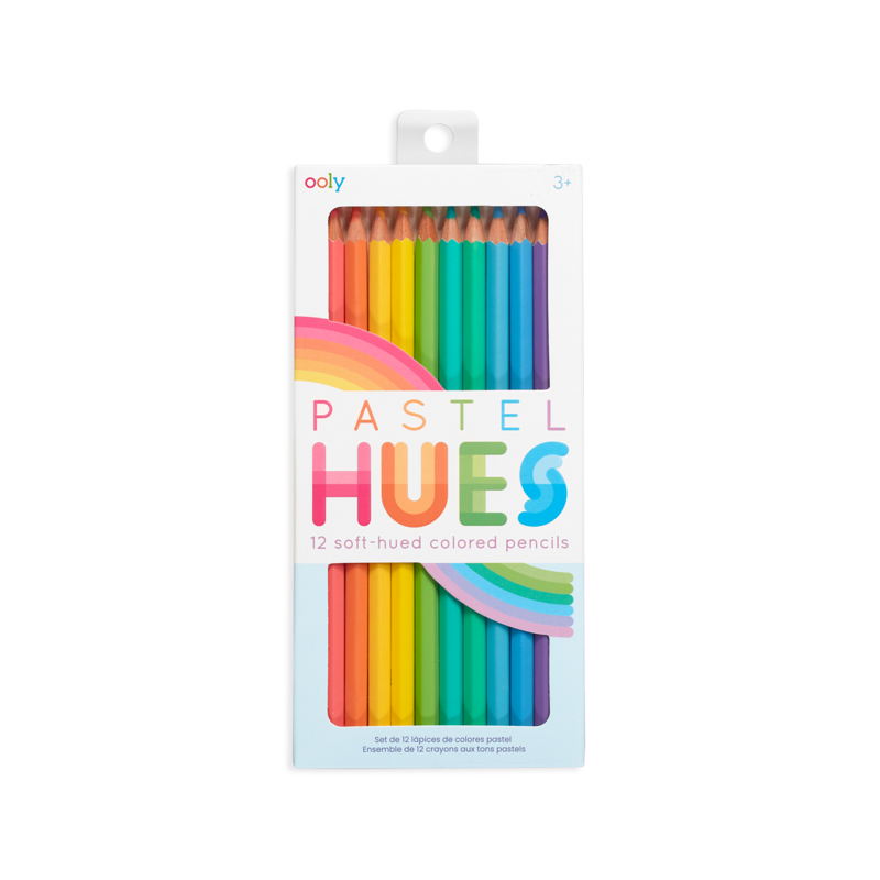 Pastel Hues Colored Pencils - Set of 12 by Ooly Toys OOLY   