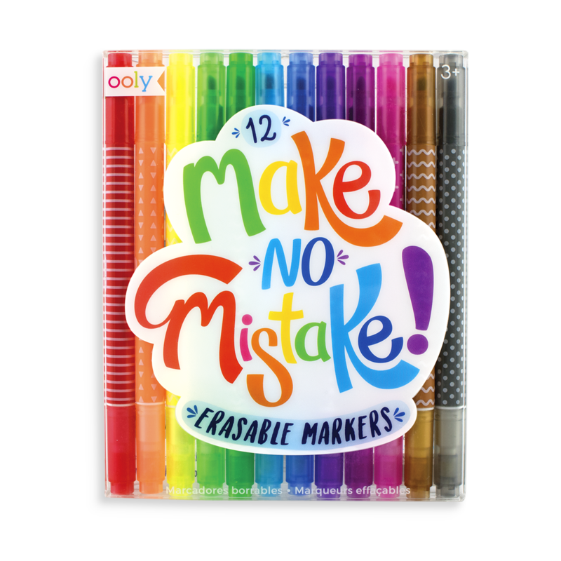 Make No Mistake Markers - Set of 12 Toys OOLY   