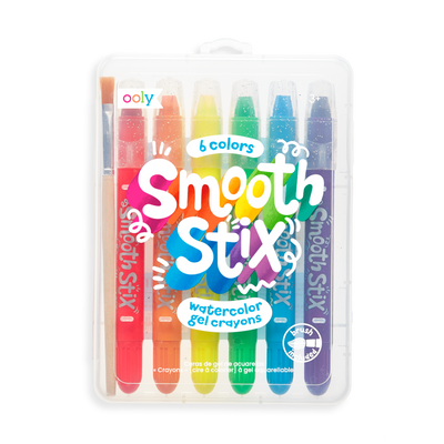 Smooth Stix Watercolor Gel Crayons - Set of 6 Toys OOLY   