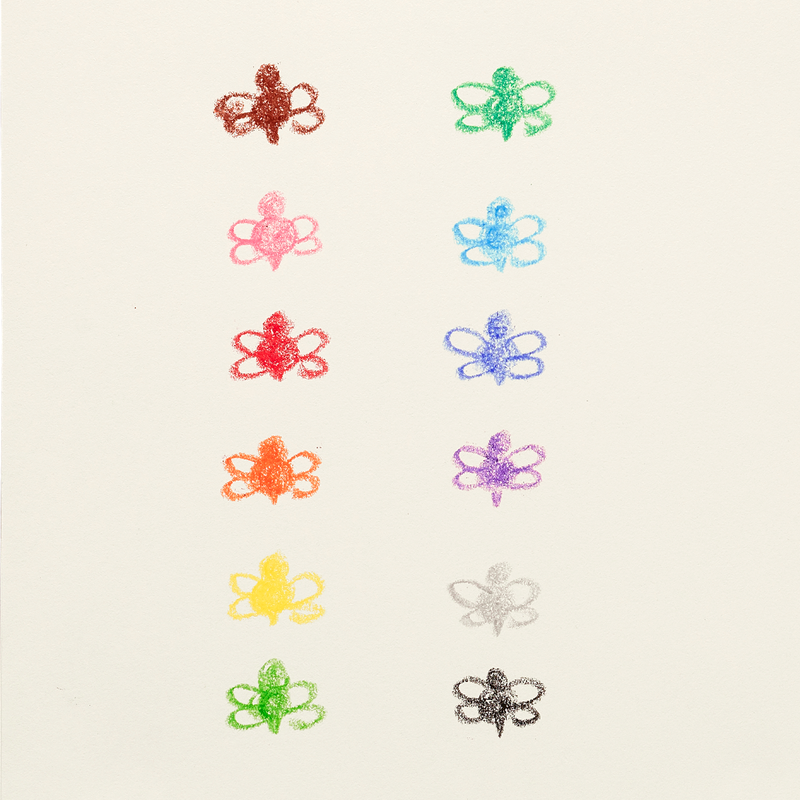 Brilliant Bee Crayons - Set of 12 by OOLY Toys OOLY