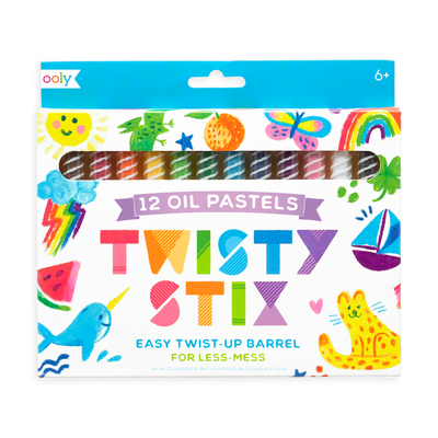 Twisty Stix Oil Pastels - Set of 12 by OOLY Toys OOLY   