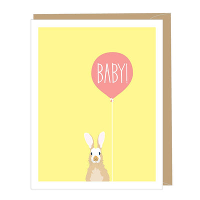 Baby Rabbit  New Baby Card by Apartment 2 Cards