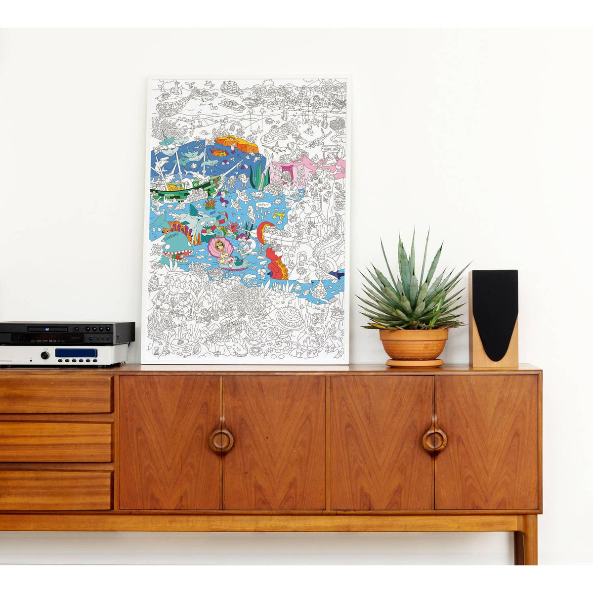 Giant Coloring Poster - Ocean by OMY Toys OMY