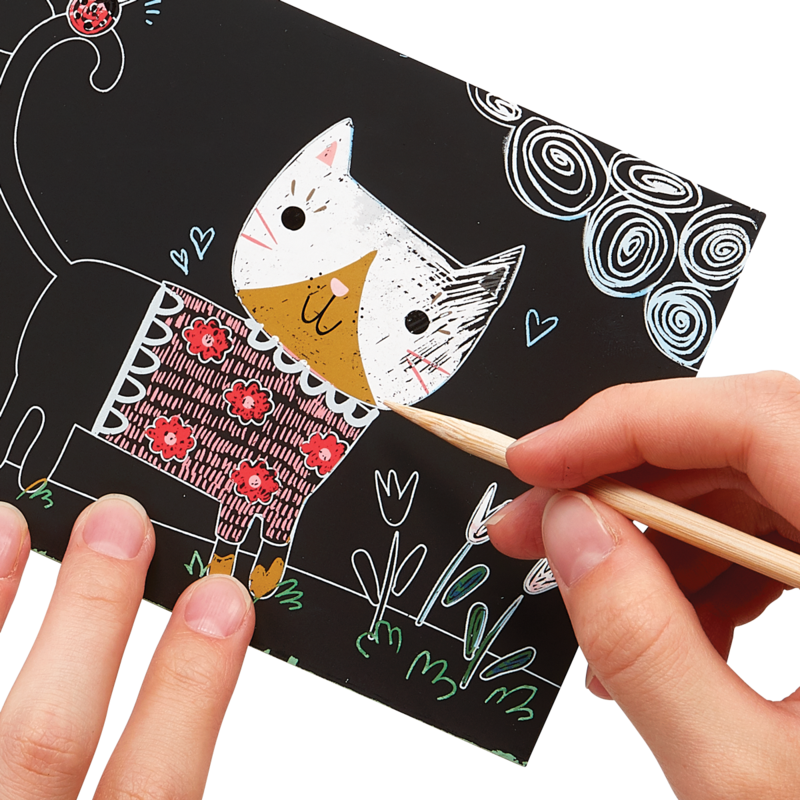 Mini Scratch & Scribble - Cutie Cats by OOLY Toys OOLY