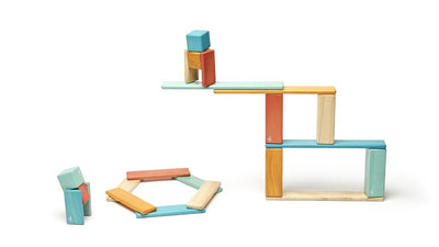 Magnetic Block Set 24 Pc Set - Sunset by Tegu Toys Tegu   