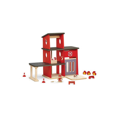 Fire Station by Plan Toys Toys Plan Toys   