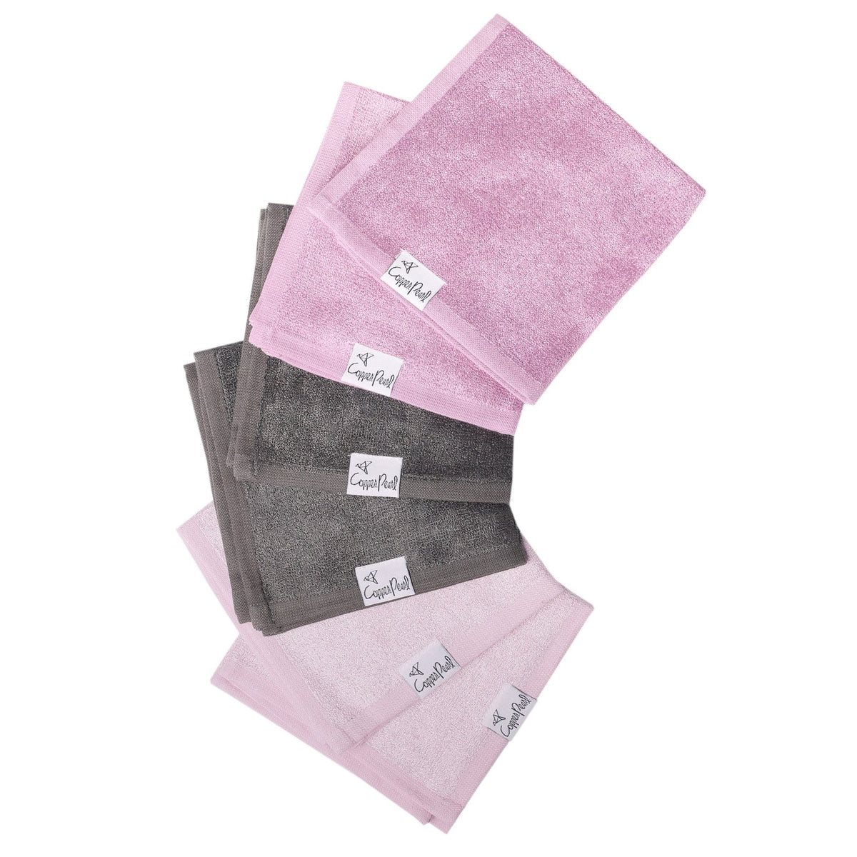 Ultra Soft 6 Pack Wash Cloths - Lily by Copper Pearl Bath + Potty Copper Pearl