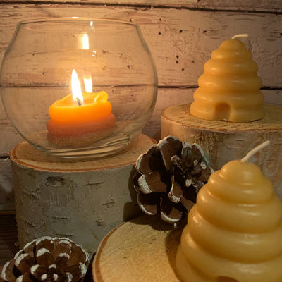 Beeswax Beehive Votive by Tu-Bees Honey & Beeswax Candles