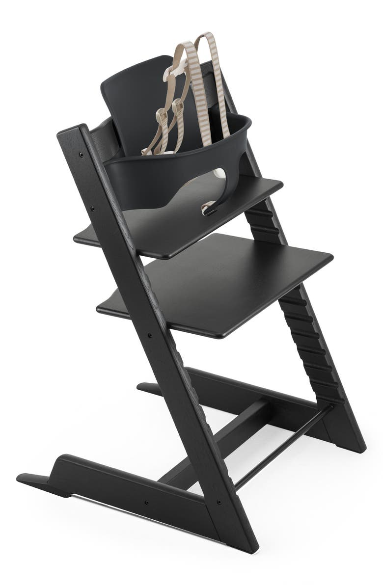 Tripp Trapp High Chair in Oak Wood by Stokke Furniture Stokke Oak Black  