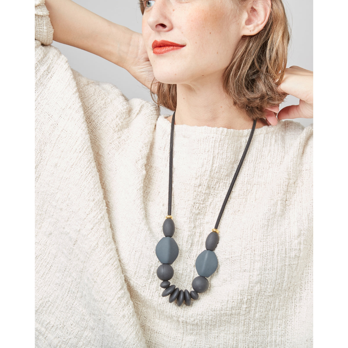 Charcoal Signature Teething Necklace by January Moon Accessories January Moon