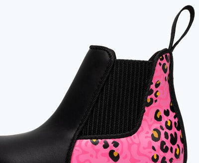 Kensington Treklite Print Boot - Hollywood Warped Cheetah/Jiffy Black by Native Shoes Shoes Native Shoes   