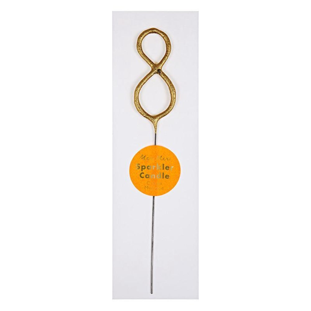 Sparkler Number Birthday Candle - 8 by Meri Meri Paper Goods + Party Supplies Meri Meri