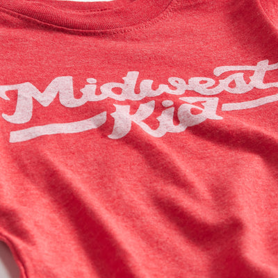 Midwest Kid Tee - Heather Red by Orchard Street Apparel Apparel Orchard Street Apparel   
