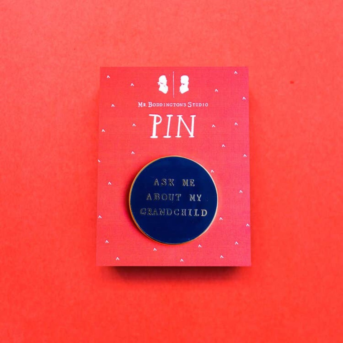 Ask Me About My Grandchild Pin by Mr. Boddington's Studio Accessories Mr. Boddington