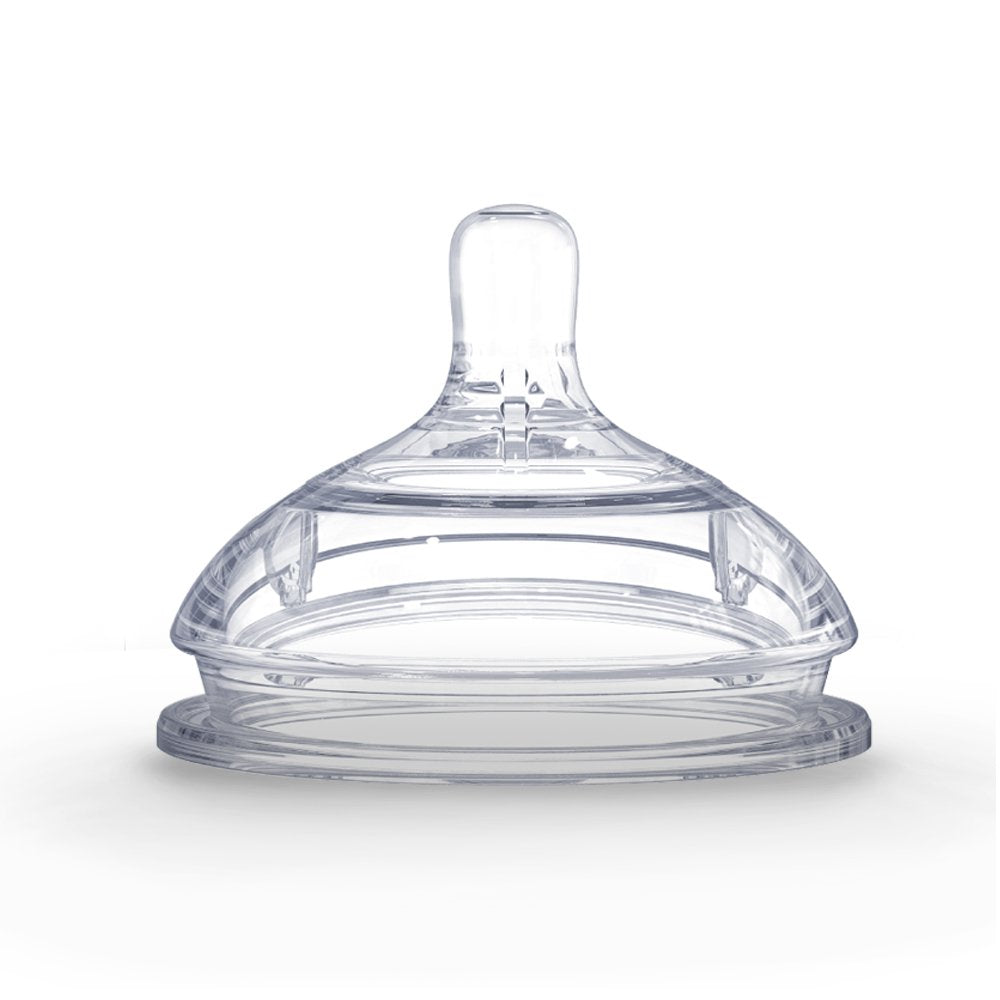 Comotomo Natural Teat Silicone Nipple - Slow Flow Nursing + Feeding Comotomo 1 Hole (0-3m)