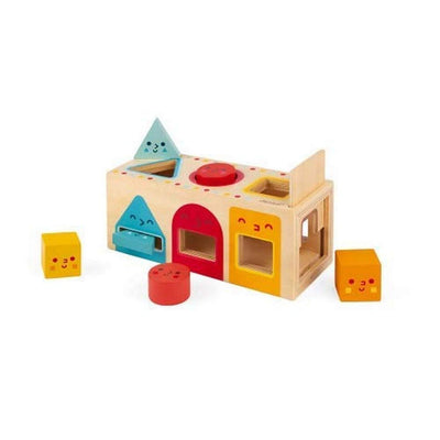 Geometric Shapes Wooden Box by Janod Toys Janod   