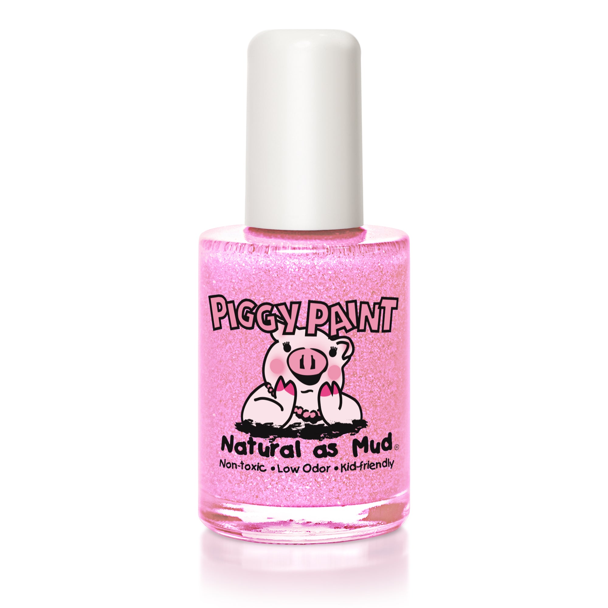 PIGGY PAINT Puppy Paint Natural as Mud Nail Polish, Pink, 0.5-oz bottle 