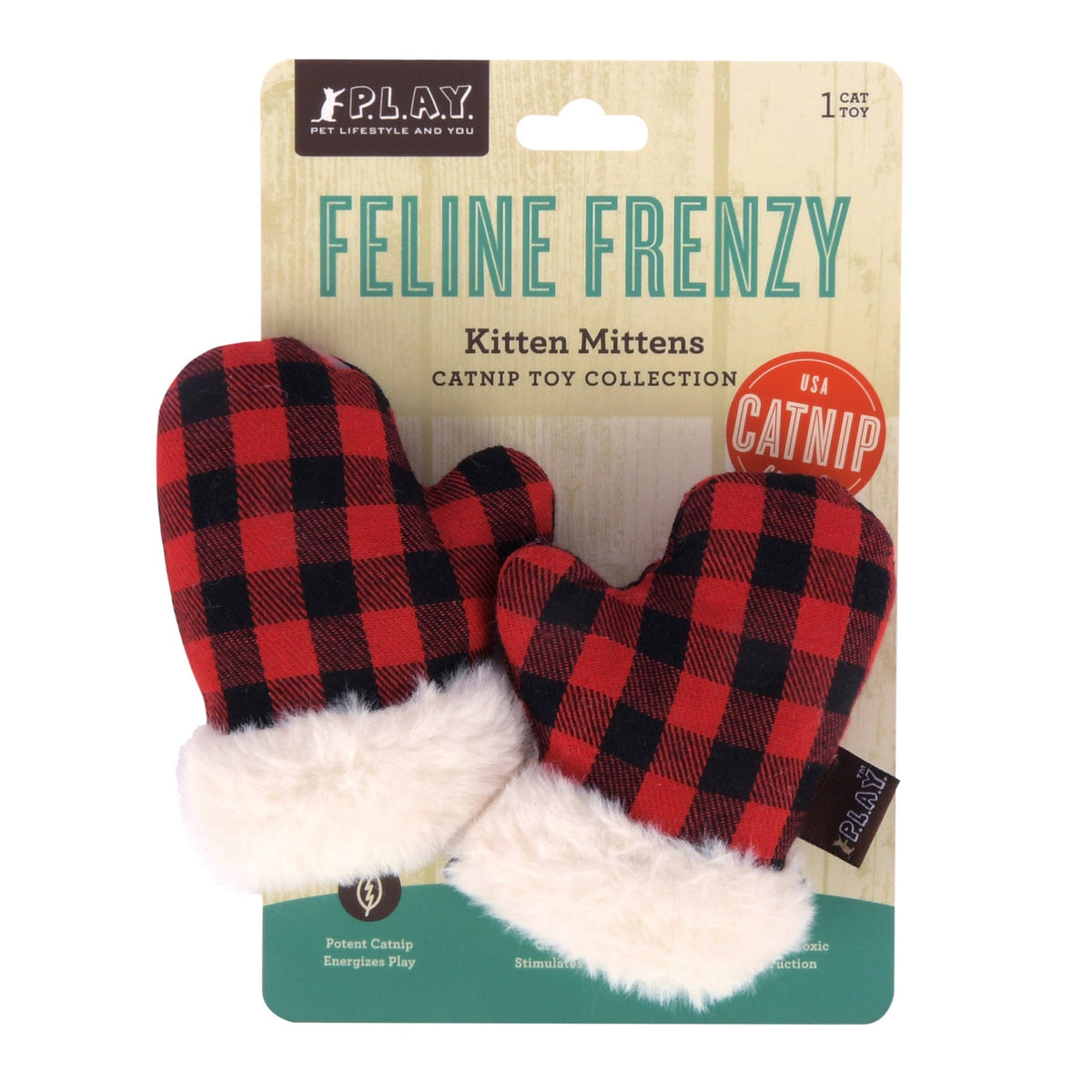 Feline Frenzy Cat Toy - Kitten Mittens by P.L.A.Y. Pets P.L.A.Y.
