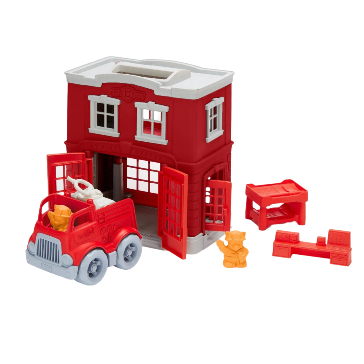 Recycled Fire Station Play Set by Green Toys Toys Green Toys