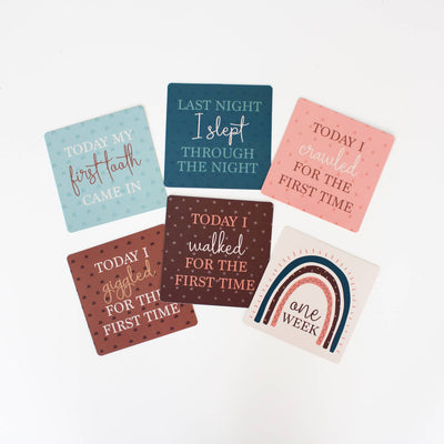 Milestone Card Set - Rainbow by Chelsea and Marbles