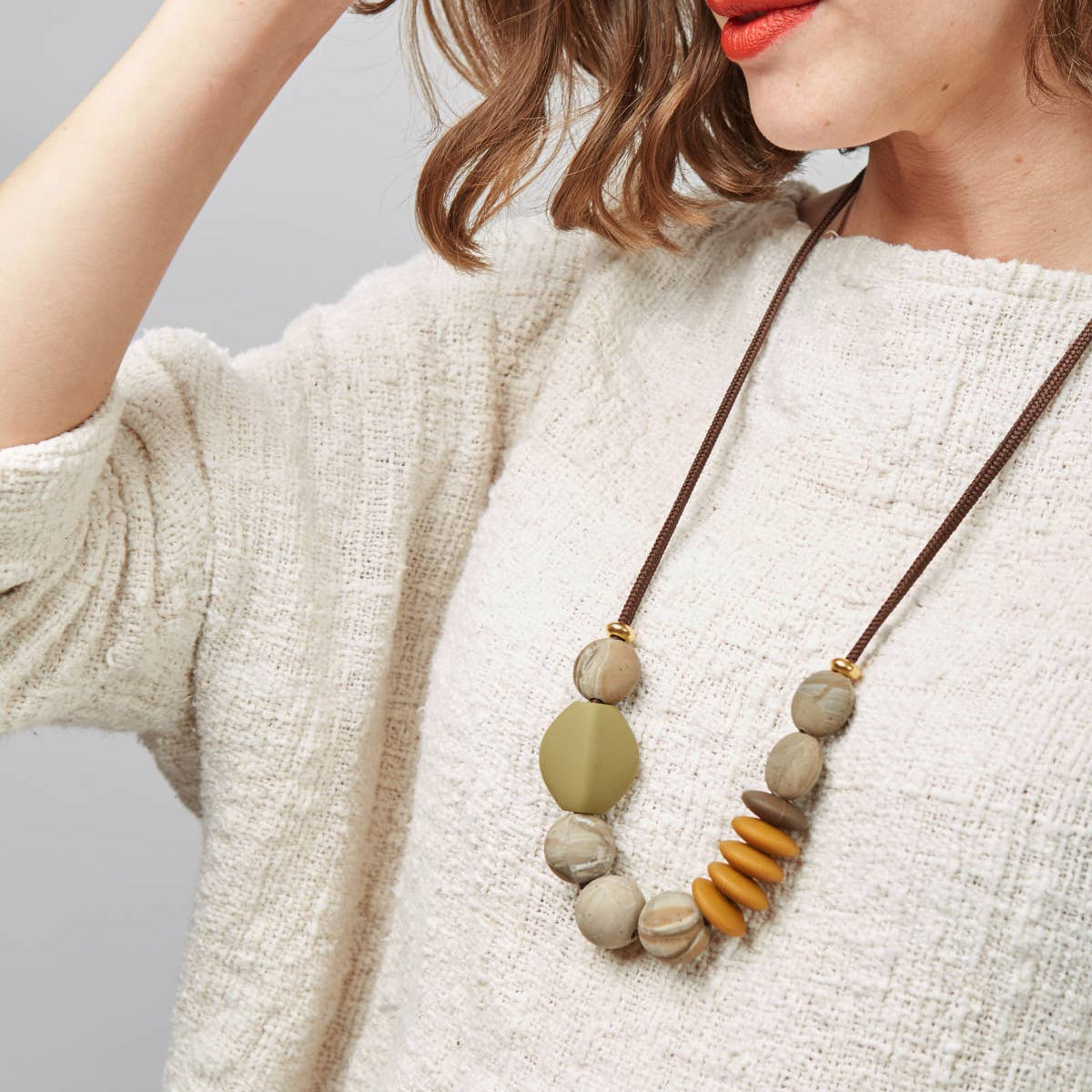 Saddle Signature Teething Necklace by January Moon Accessories January Moon