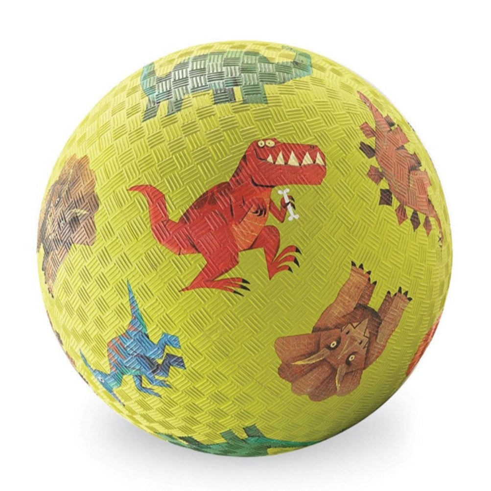 5" Playground Ball - Green Dinosaurs by Crocodile Creek Toys Crocodile Creek
