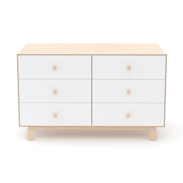 Sparrow 6 Drawer Dresser - Birch / White by Oeuf Furniture Oeuf