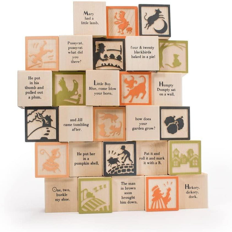 Nursery Rhyme Wooden Blocks by Uncle Goose Toys Uncle Goose   