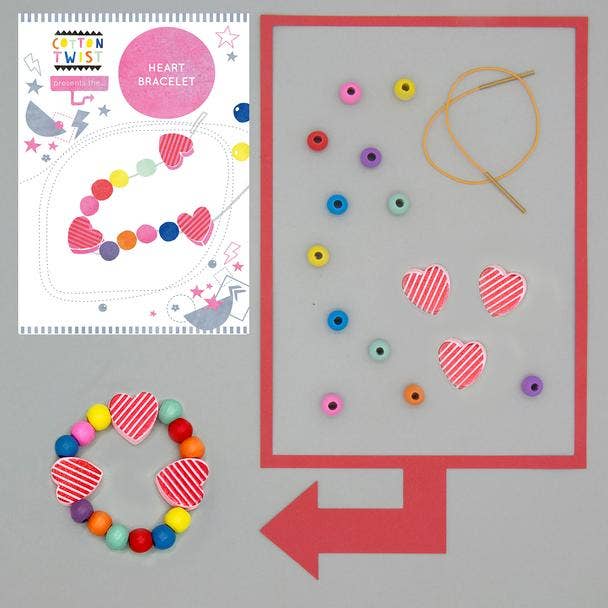 Make Your Own Heart Bracelet Kit by Cotton Twist Toys Cotton Twist