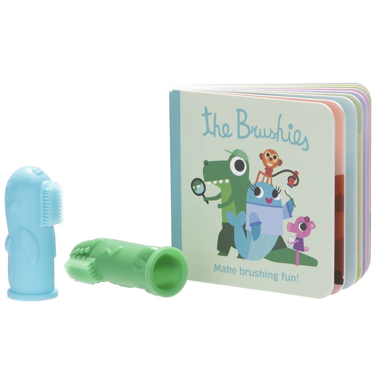 Brushies 2 Pack and Mini Book - Chomps and Willa by The Brushies Bath + Potty The Brushies